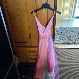 Colorful Strappy Maxi Dress